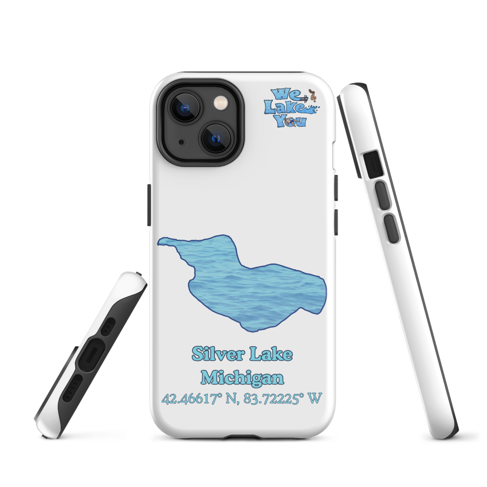 Tough Case for iPhone® 15 and 16 with Silver Lake