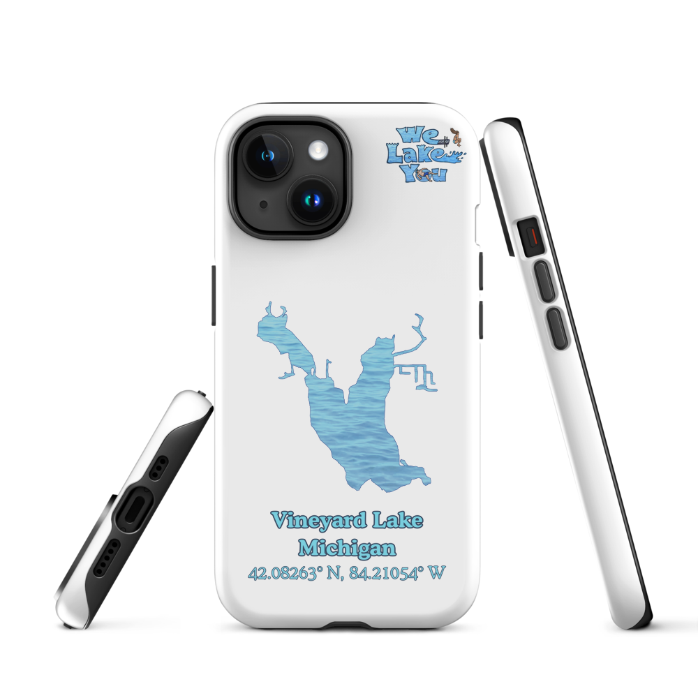 Tough Case for iPhone® 15 and 16 with Vineyard Lake
