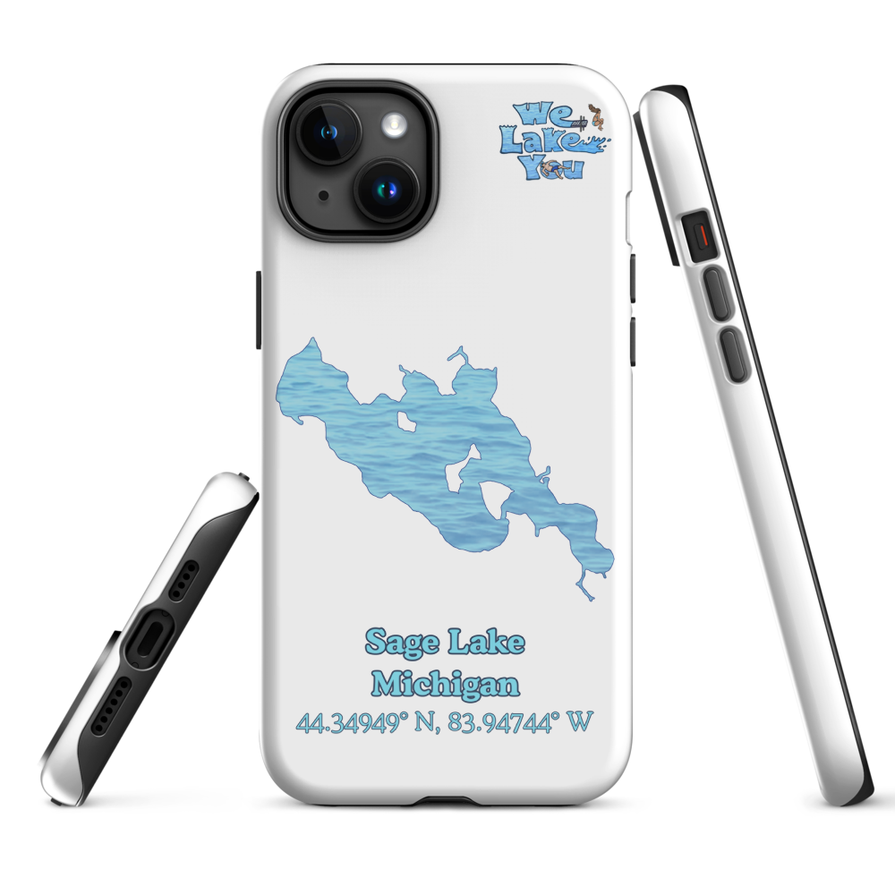 Tough Case for iPhone® 15 and 16 with Sage Lake
