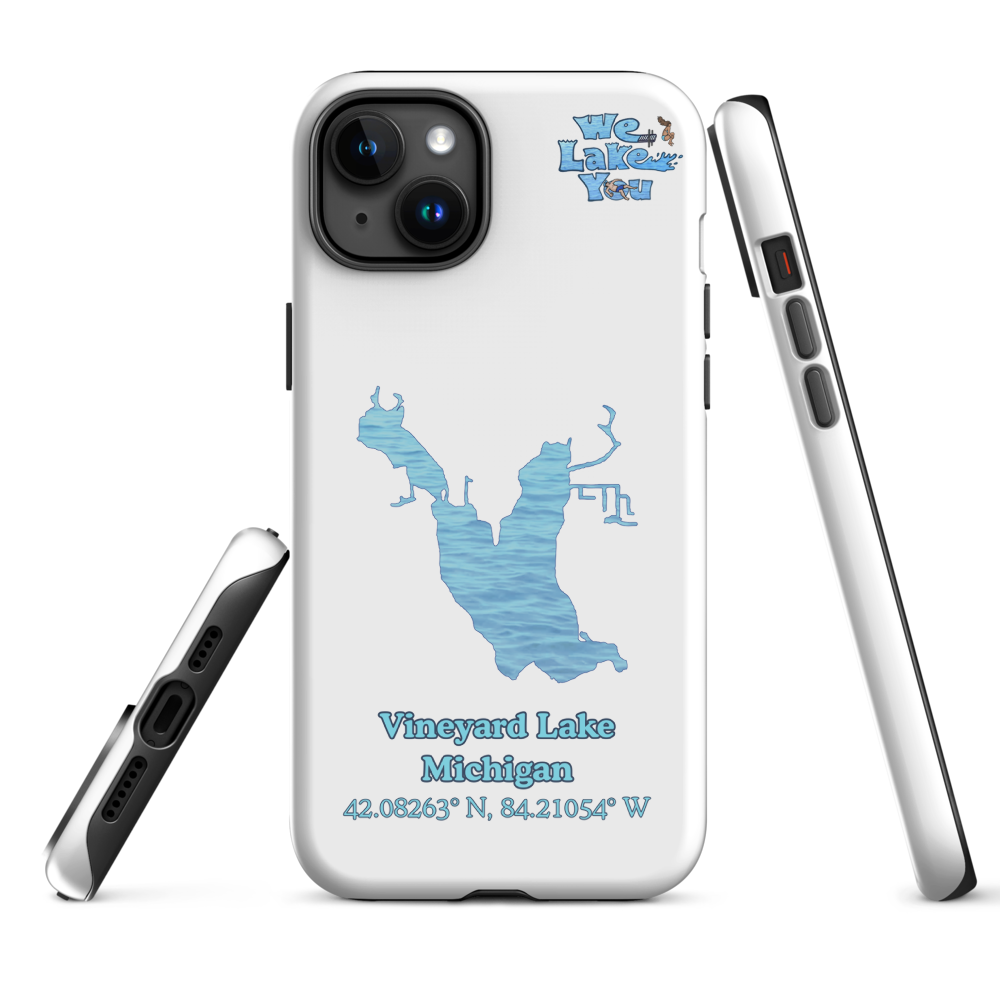Tough Case for iPhone® 15 and 16 with Vineyard Lake