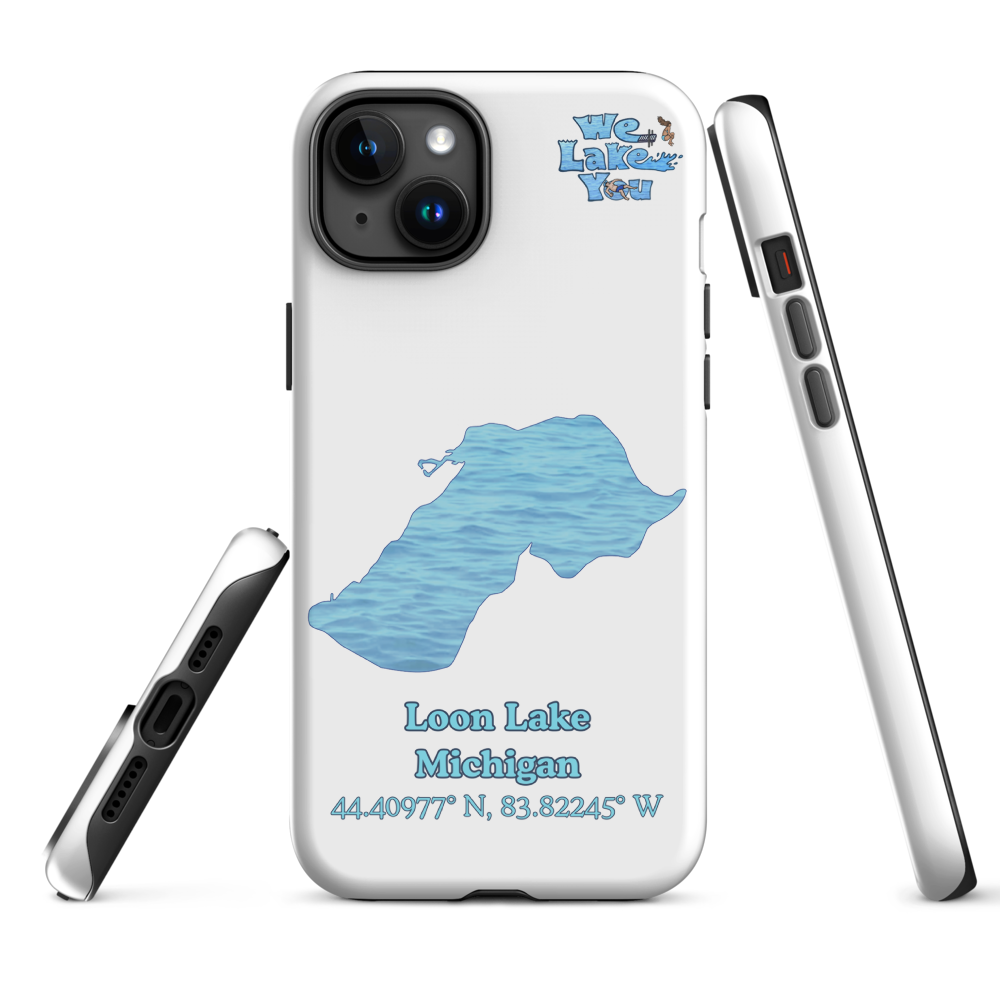 Tough Case for iPhone® 15 and 16 with Loon Lake