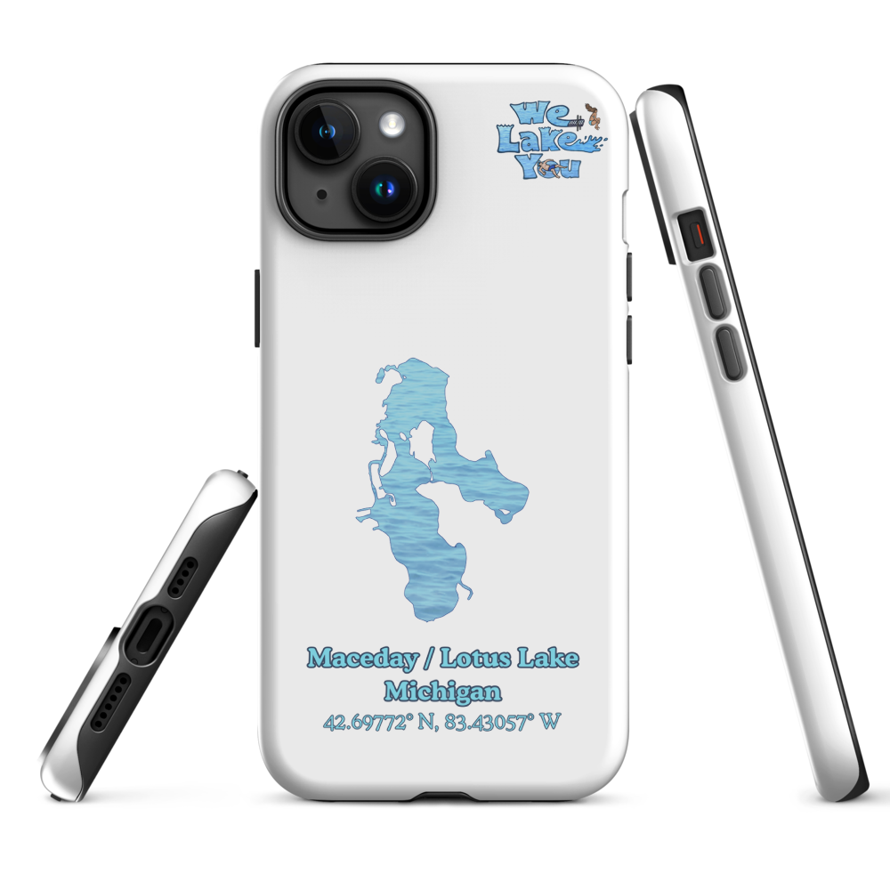 Tough Case for iPhone® 15 and 16 with Maceday / Lotus Lake