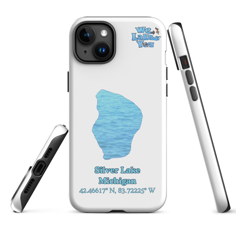 Tough Case for iPhone® 15 and 16 with Silver Lake