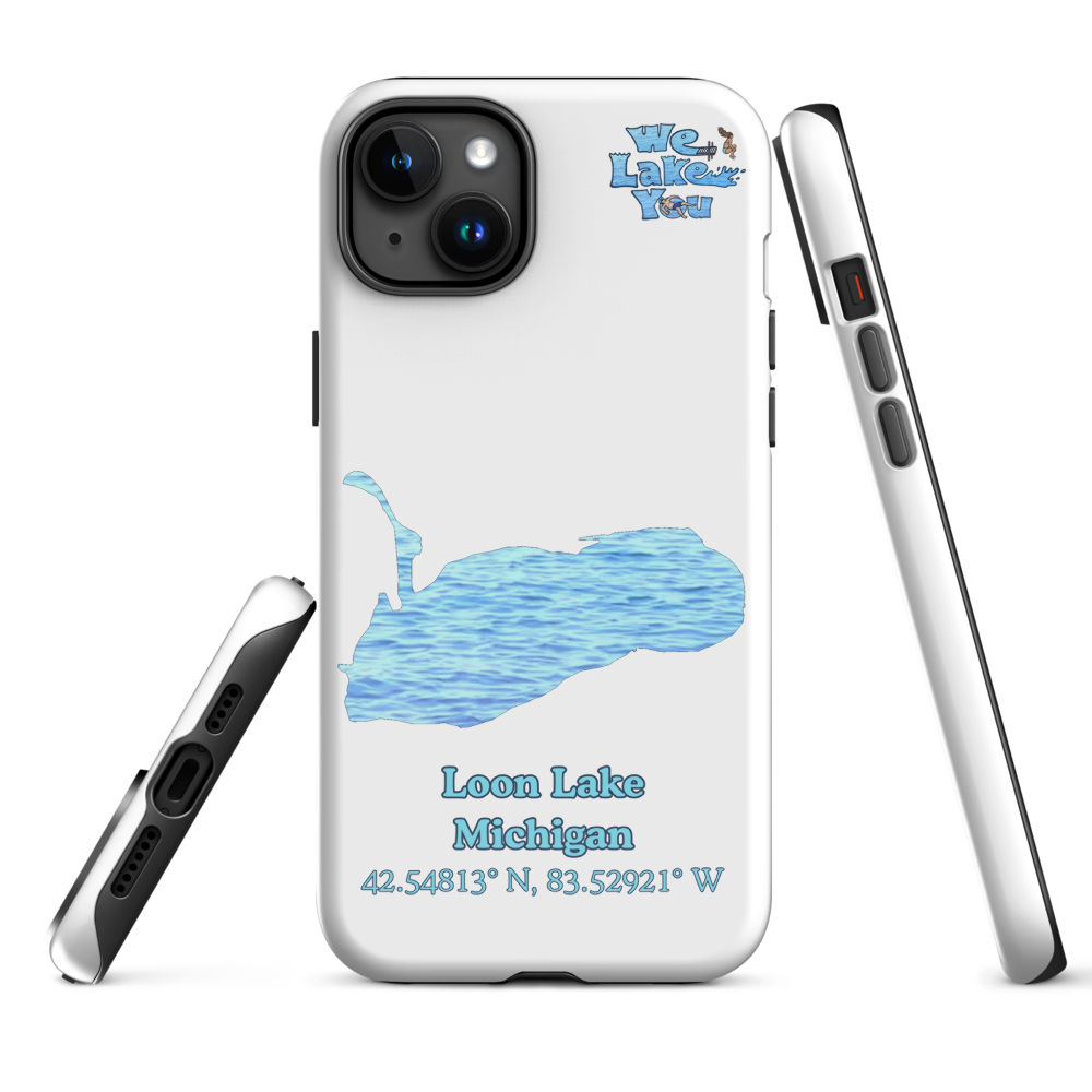 Tough Case for iPhone® 15 and 16 with Loon Lake