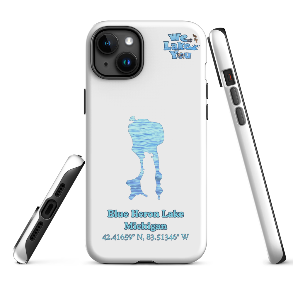 Tough Case for iPhone® 15 and 16 with Blue Heron Lake