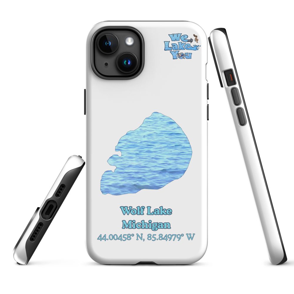 Tough Case for iPhone® 15 and 16 with Wolf Lake