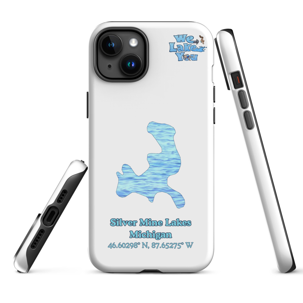 Tough Case for iPhone® 15 and 16 with Silver Mine Lakes