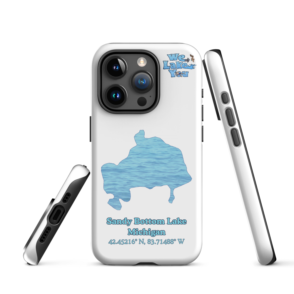 Tough Case for iPhone® 15 and 16 with Sandy Bottom Lake