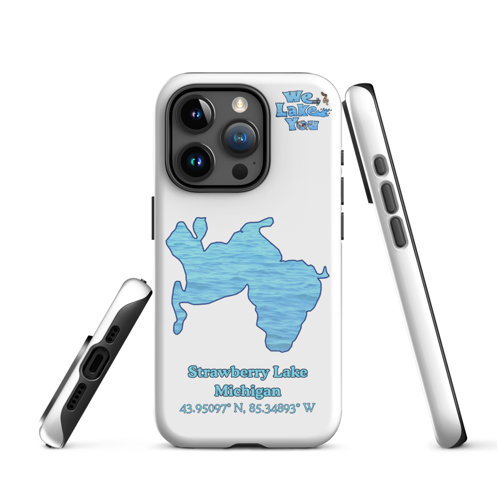 Tough Case for iPhone® 15 and 16 with Strawberry Lake