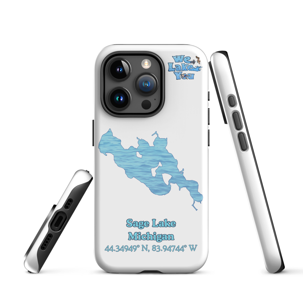 Tough Case for iPhone® 15 and 16 with Sage Lake