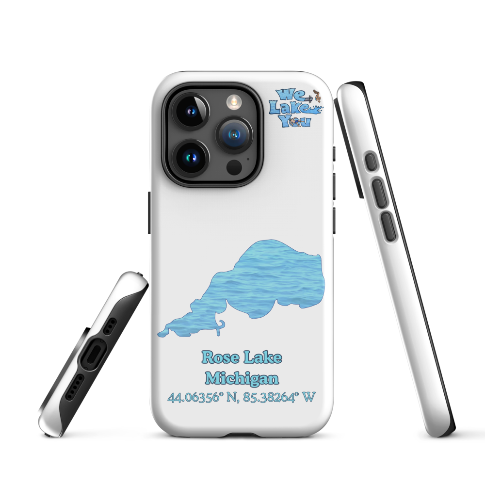 Tough Case for iPhone® 15 and 16 with Rose Lake