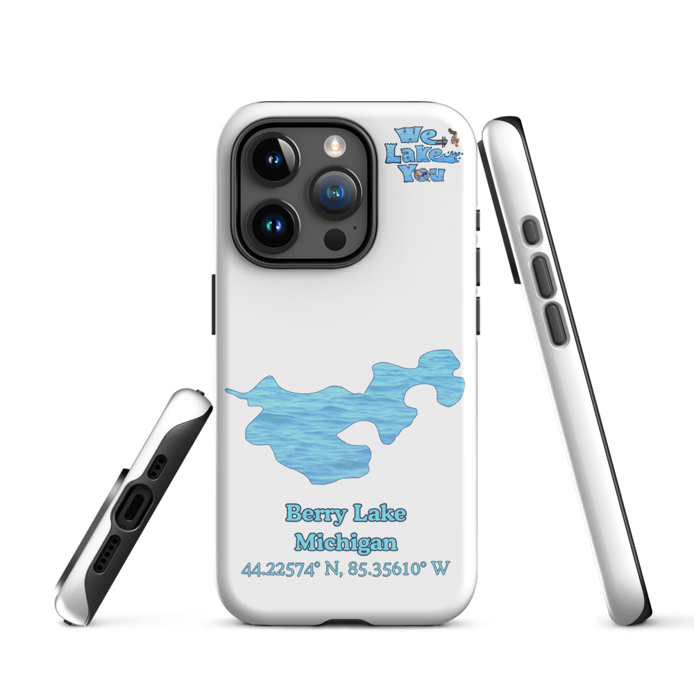 Tough Case for iPhone® 15 and 16 with Berry Lake