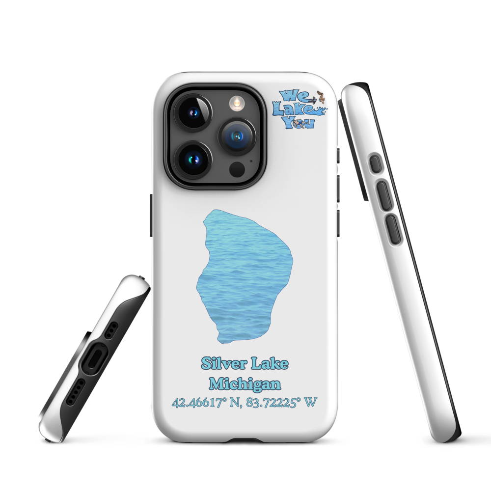 Tough Case for iPhone® 15 and 16 with Silver Lake