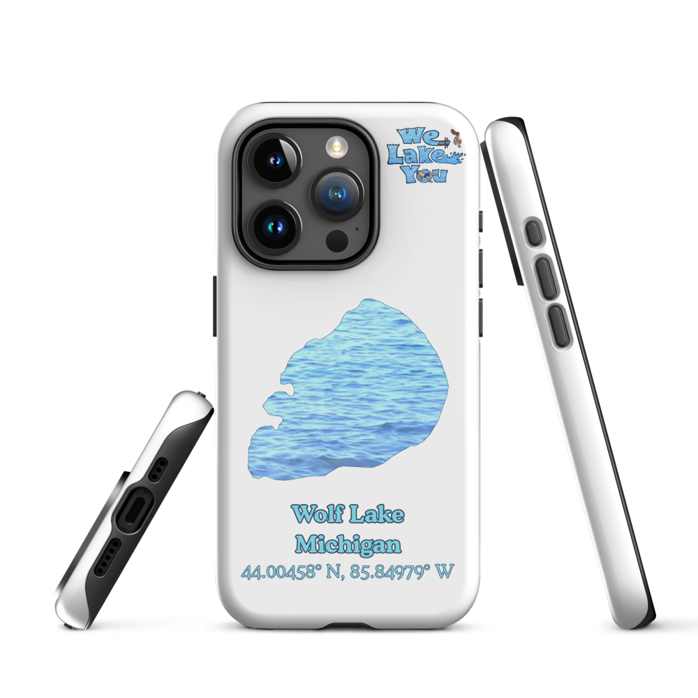 Tough Case for iPhone® 15 and 16 with Wolf Lake