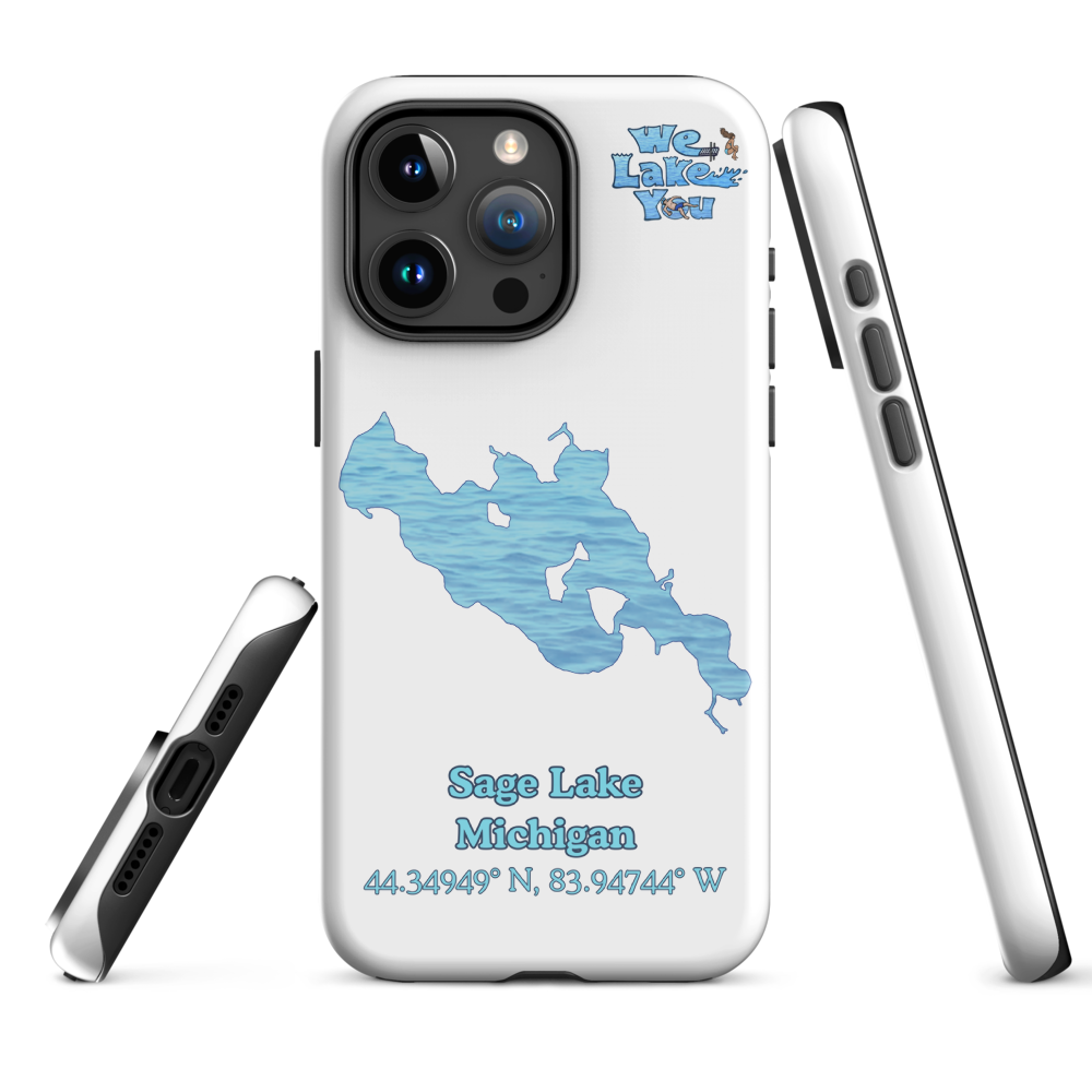 Tough Case for iPhone® 15 and 16 with Sage Lake