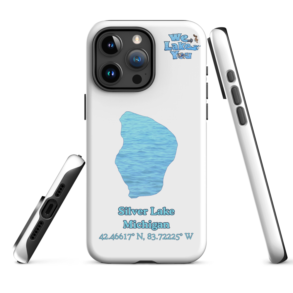 Tough Case for iPhone® 15 and 16 with Silver Lake