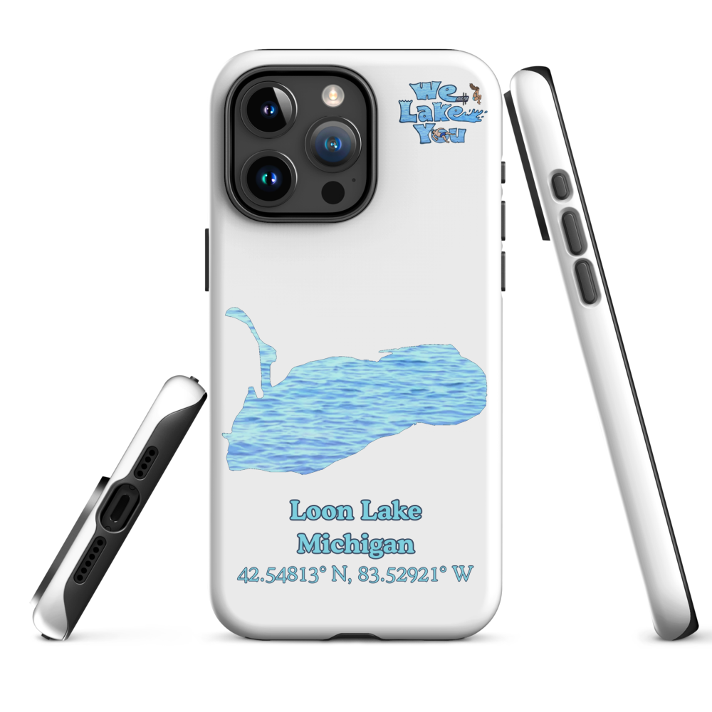 Tough Case for iPhone® 15 and 16 with Loon Lake