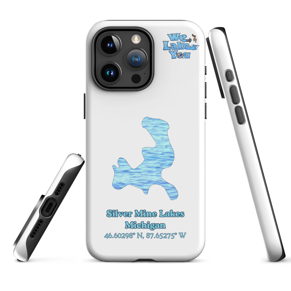 Tough Case for iPhone® 15 and 16 with Silver Mine Lakes