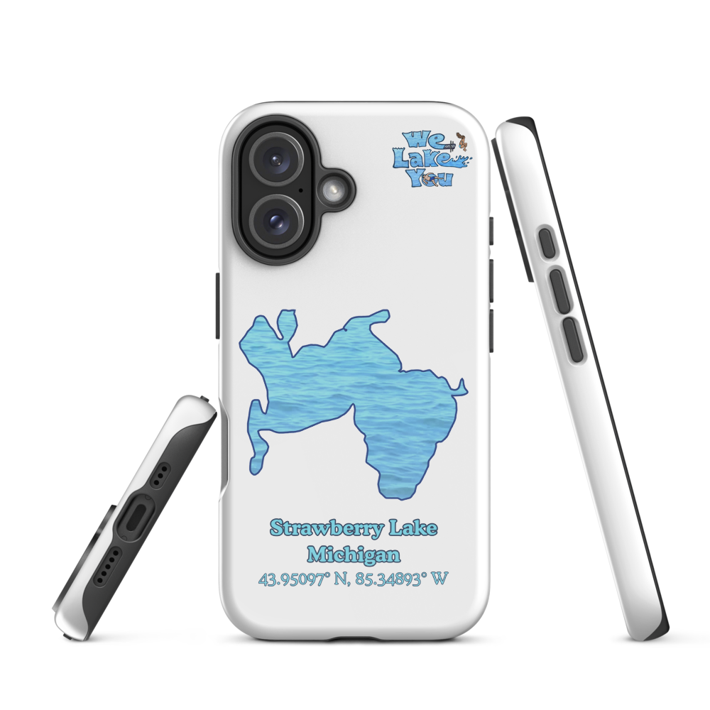 Tough Case for iPhone® 15 and 16 with Strawberry Lake