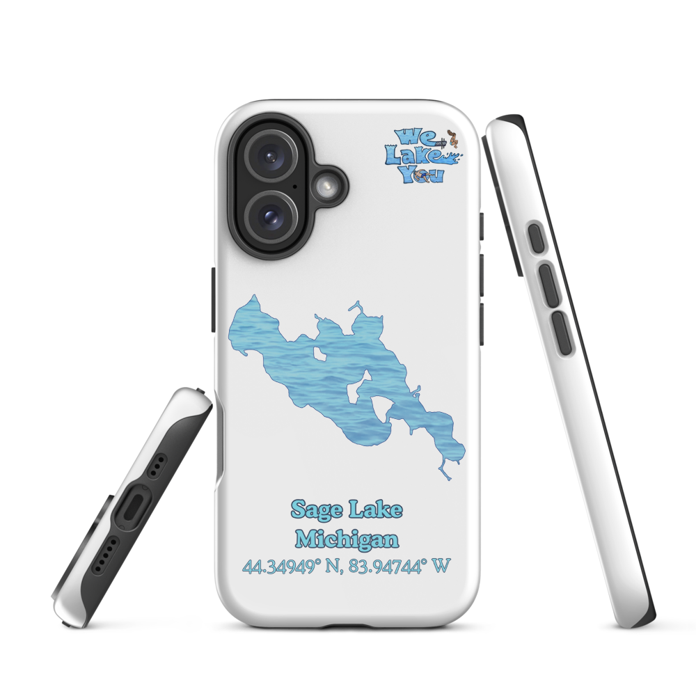 Tough Case for iPhone® 15 and 16 with Sage Lake