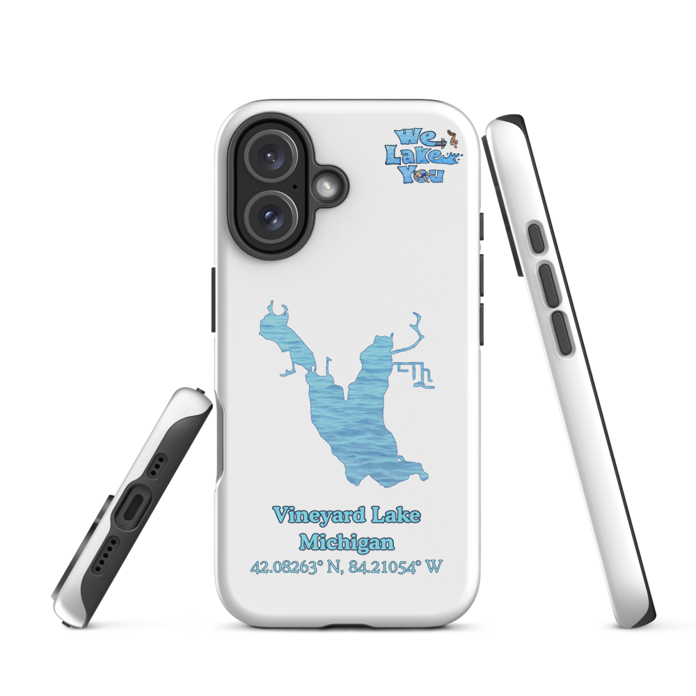 Tough Case for iPhone® 15 and 16 with Vineyard Lake