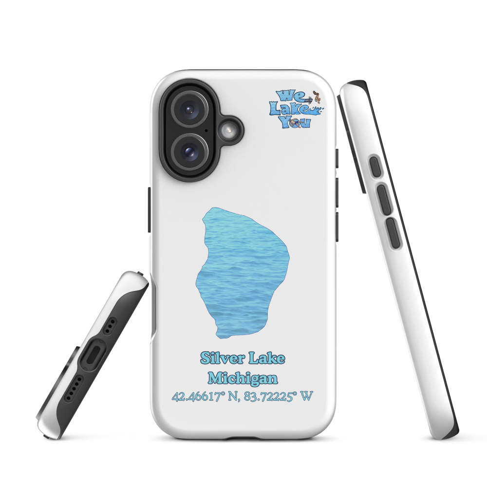 Tough Case for iPhone® 15 and 16 with Silver Lake