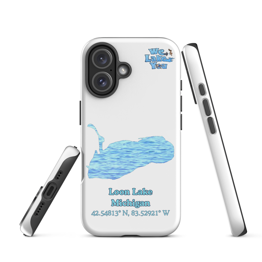 Tough Case for iPhone® 15 and 16 with Loon Lake