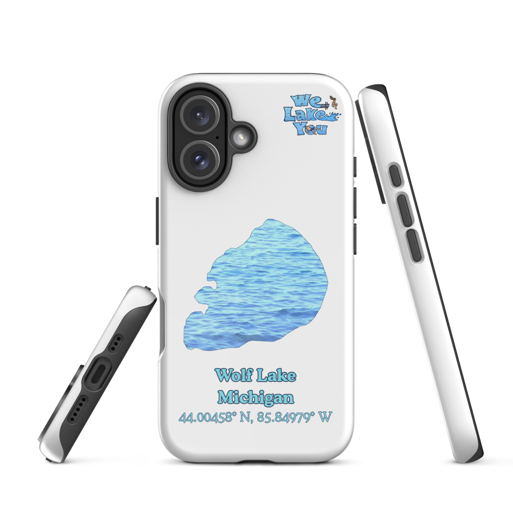 Tough Case for iPhone® 15 and 16 with Wolf Lake