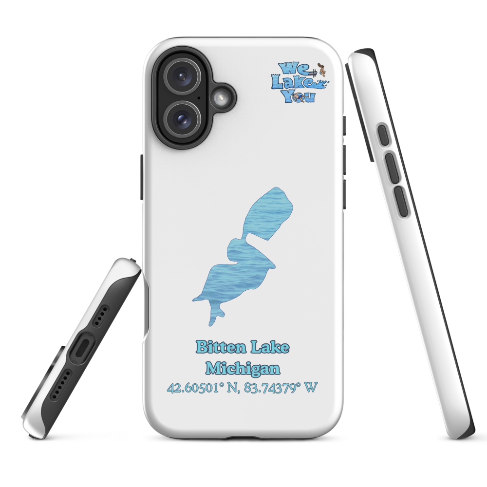Tough Case for iPhone® 15 and 16 with Bitten Lake