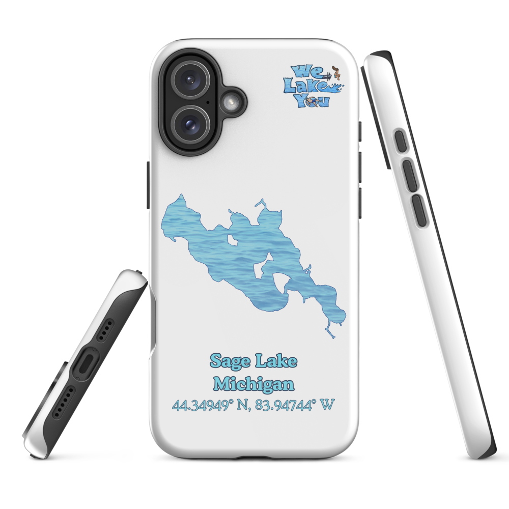 Tough Case for iPhone® 15 and 16 with Sage Lake