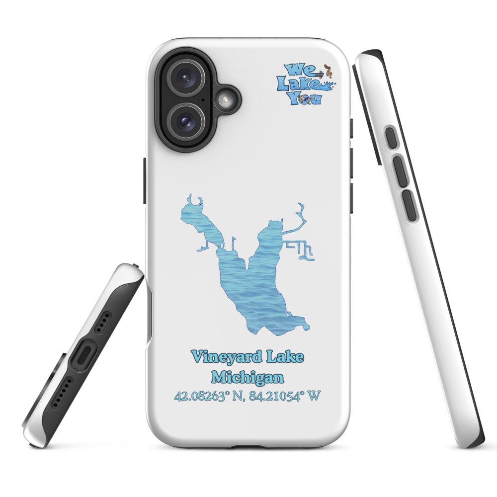 Tough Case for iPhone® 15 and 16 with Vineyard Lake