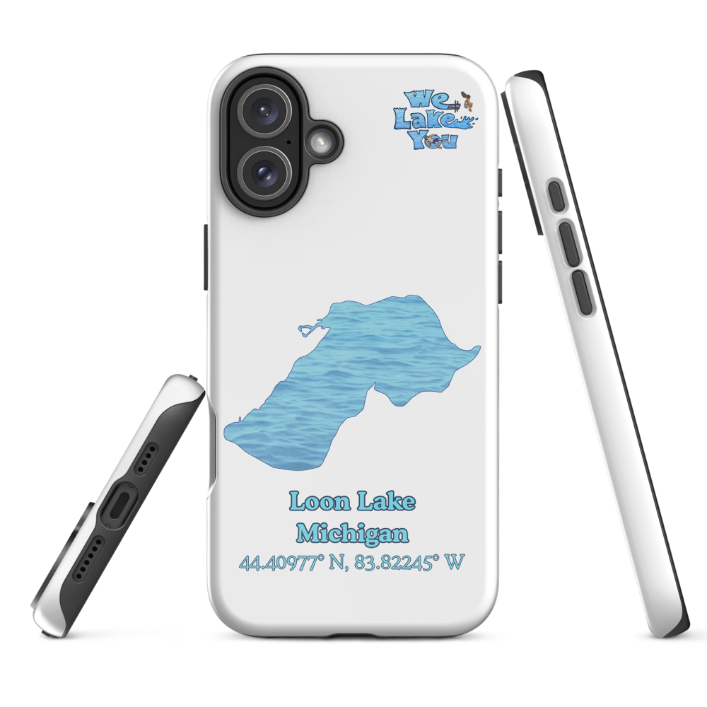 Tough Case for iPhone® 15 and 16 with Loon Lake