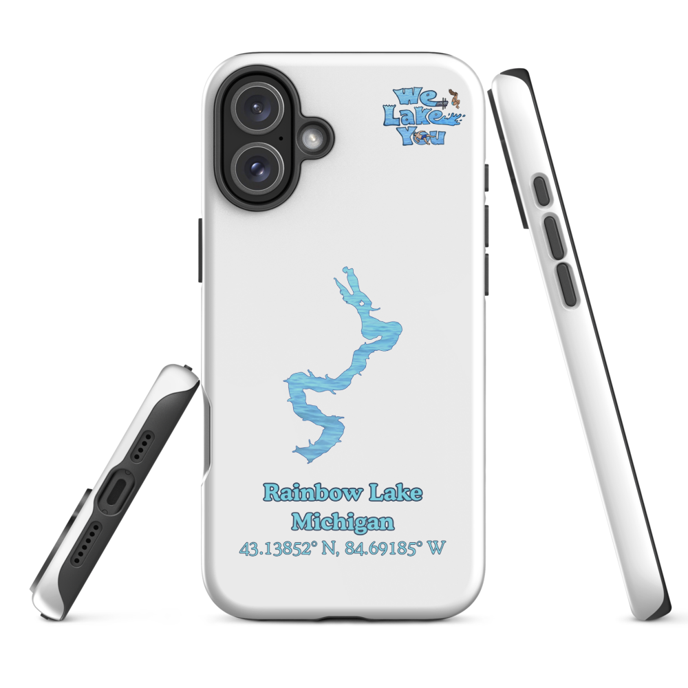 Tough Case for iPhone® 15 and 16 with Rainbow Lake