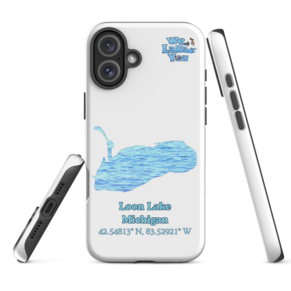 Tough Case for iPhone® 15 and 16 with Loon Lake