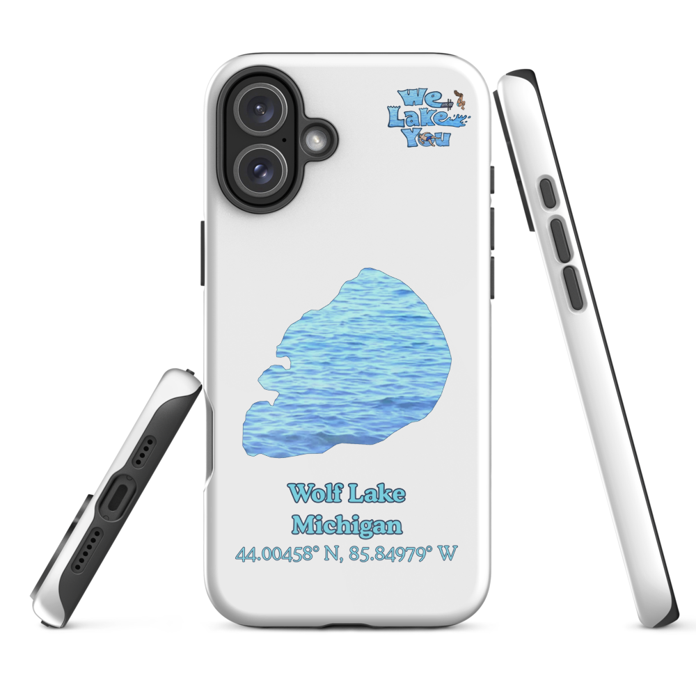 Tough Case for iPhone® 15 and 16 with Wolf Lake