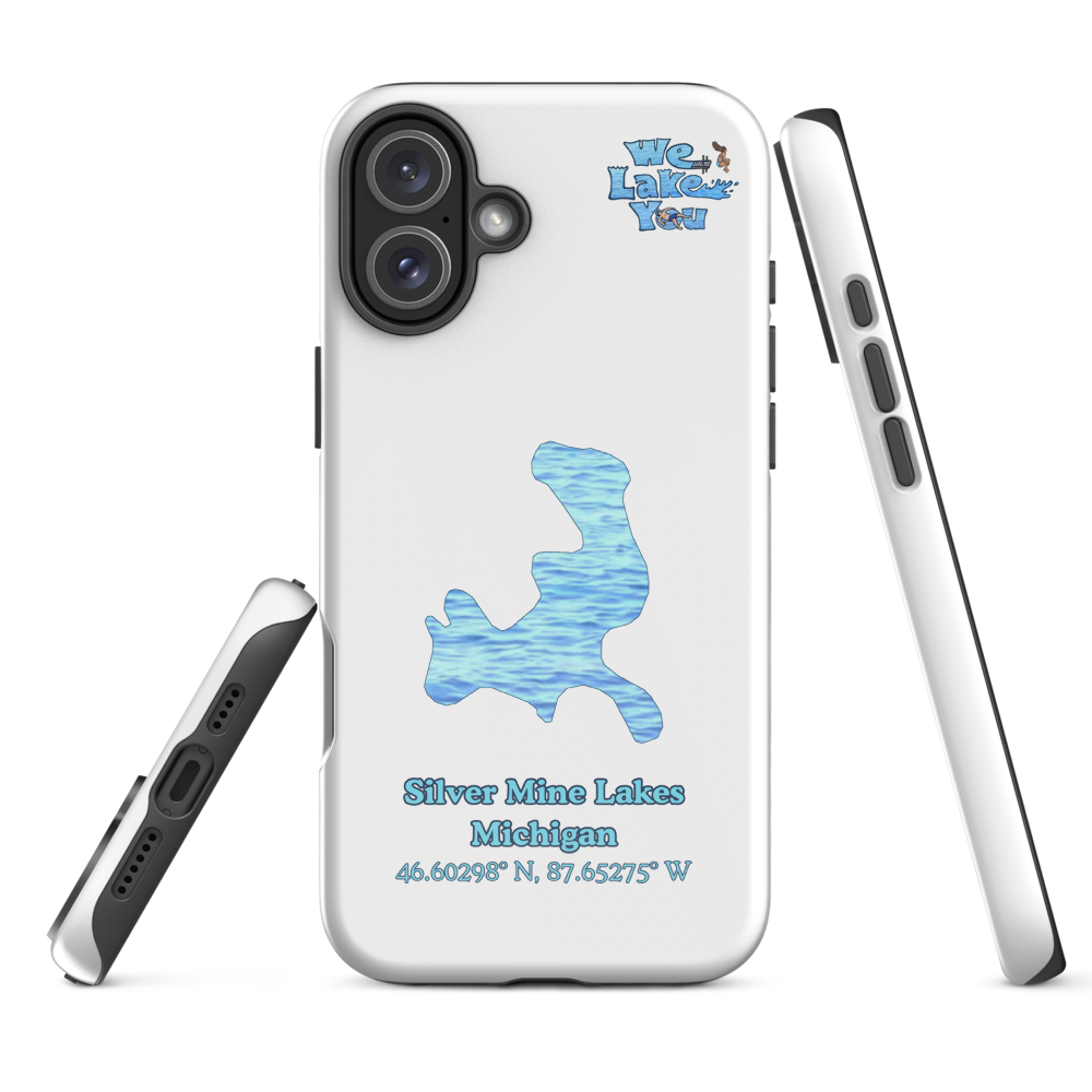 Tough Case for iPhone® 15 and 16 with Silver Mine Lakes