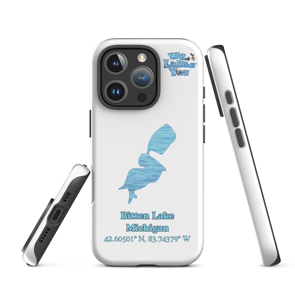 Tough Case for iPhone® 15 and 16 with Bitten Lake
