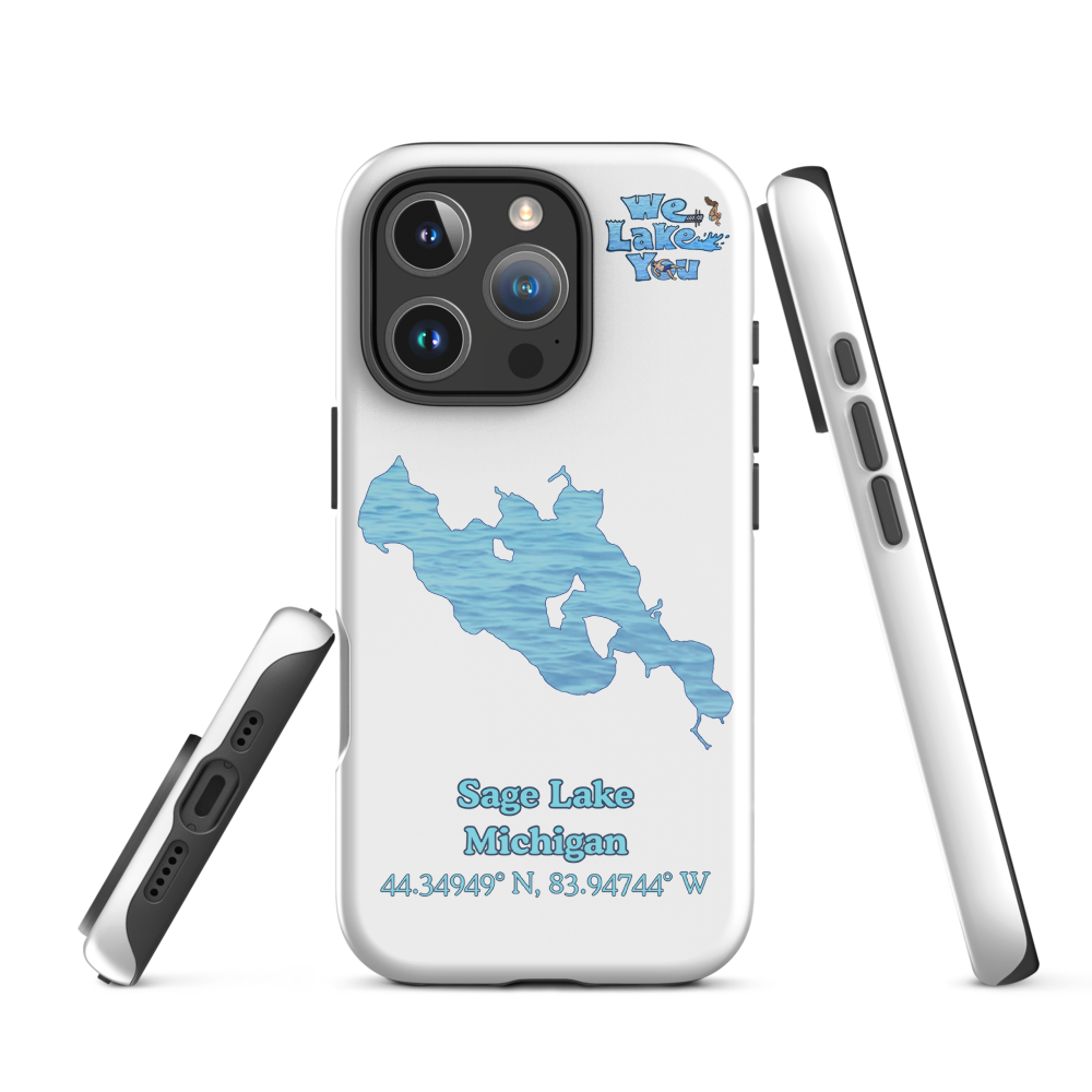 Tough Case for iPhone® 15 and 16 with Sage Lake