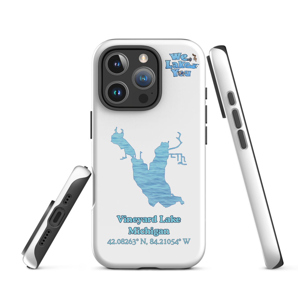 Tough Case for iPhone® 15 and 16 with Vineyard Lake