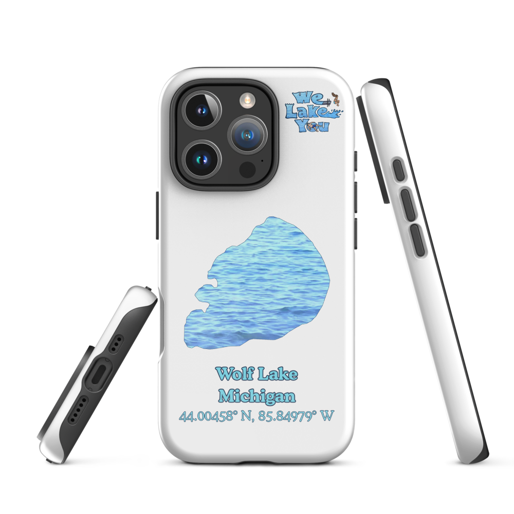 Tough Case for iPhone® 15 and 16 with Wolf Lake