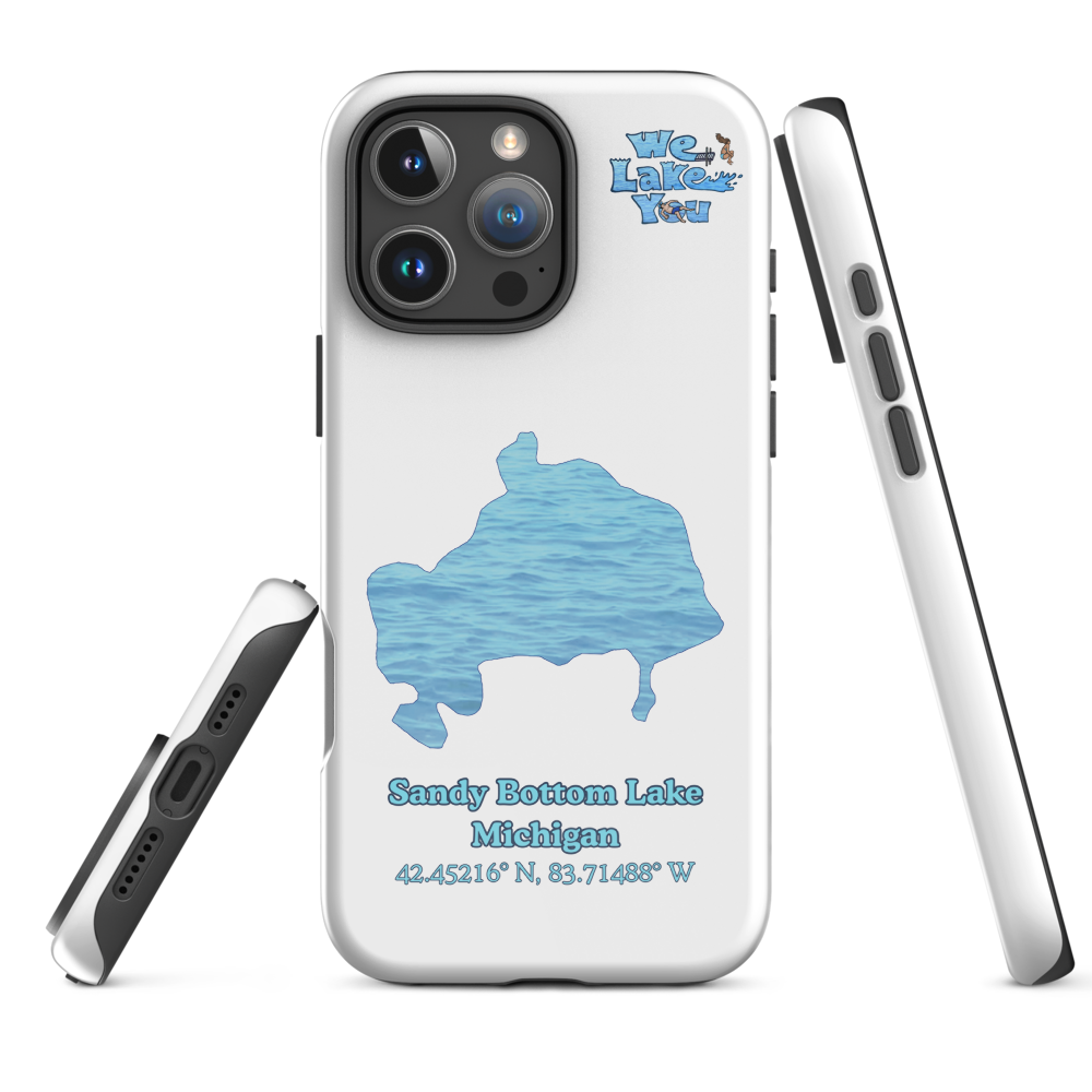 Tough Case for iPhone® 15 and 16 with Sandy Bottom Lake