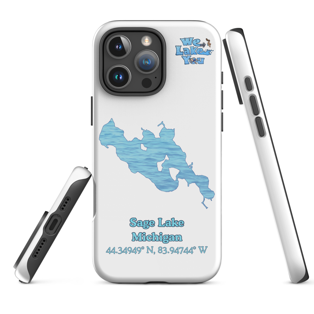 Tough Case for iPhone® 15 and 16 with Sage Lake
