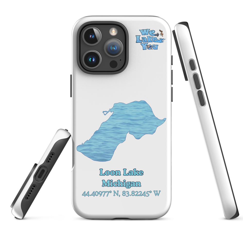 Tough Case for iPhone® 15 and 16 with Loon Lake