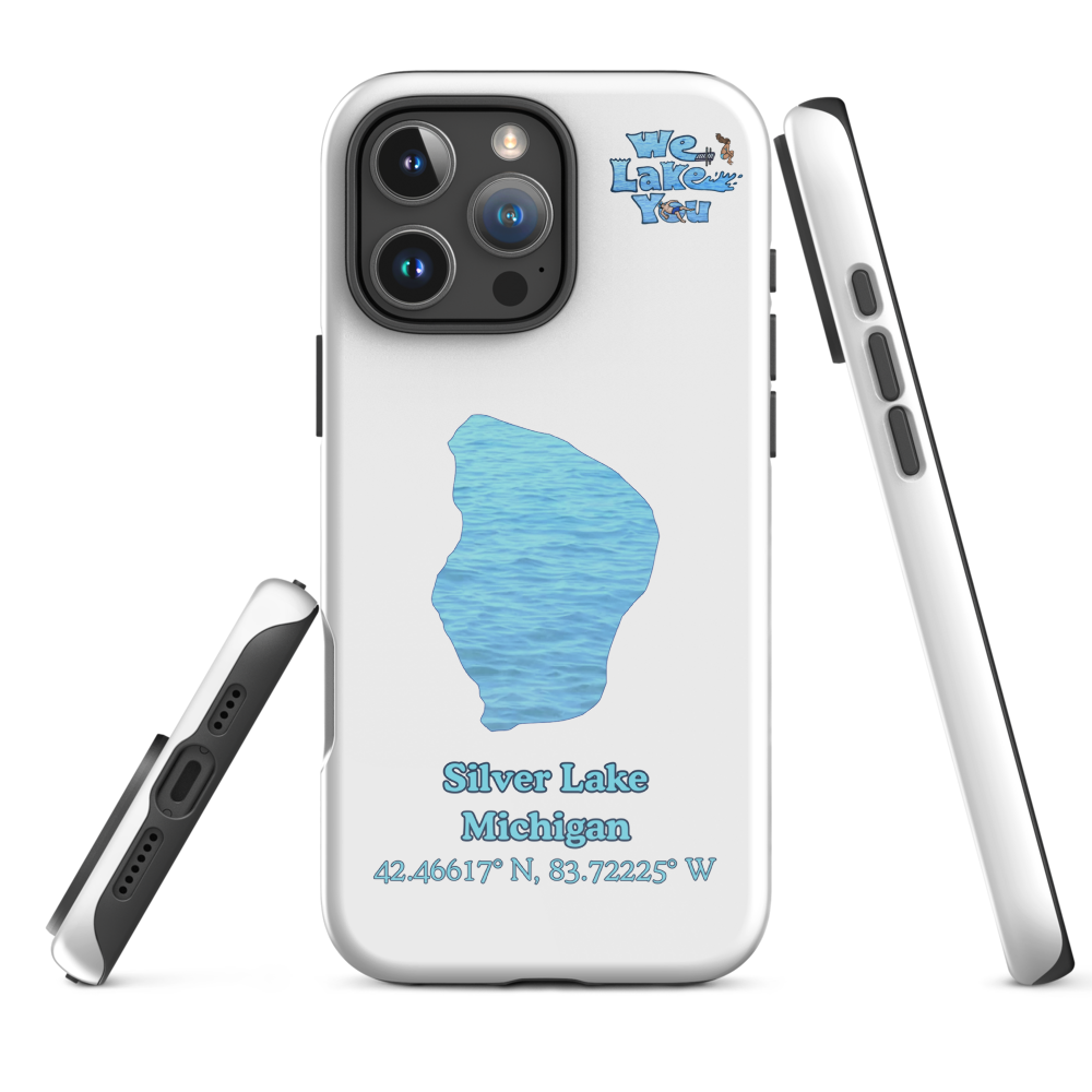 Tough Case for iPhone® 15 and 16 with Silver Lake