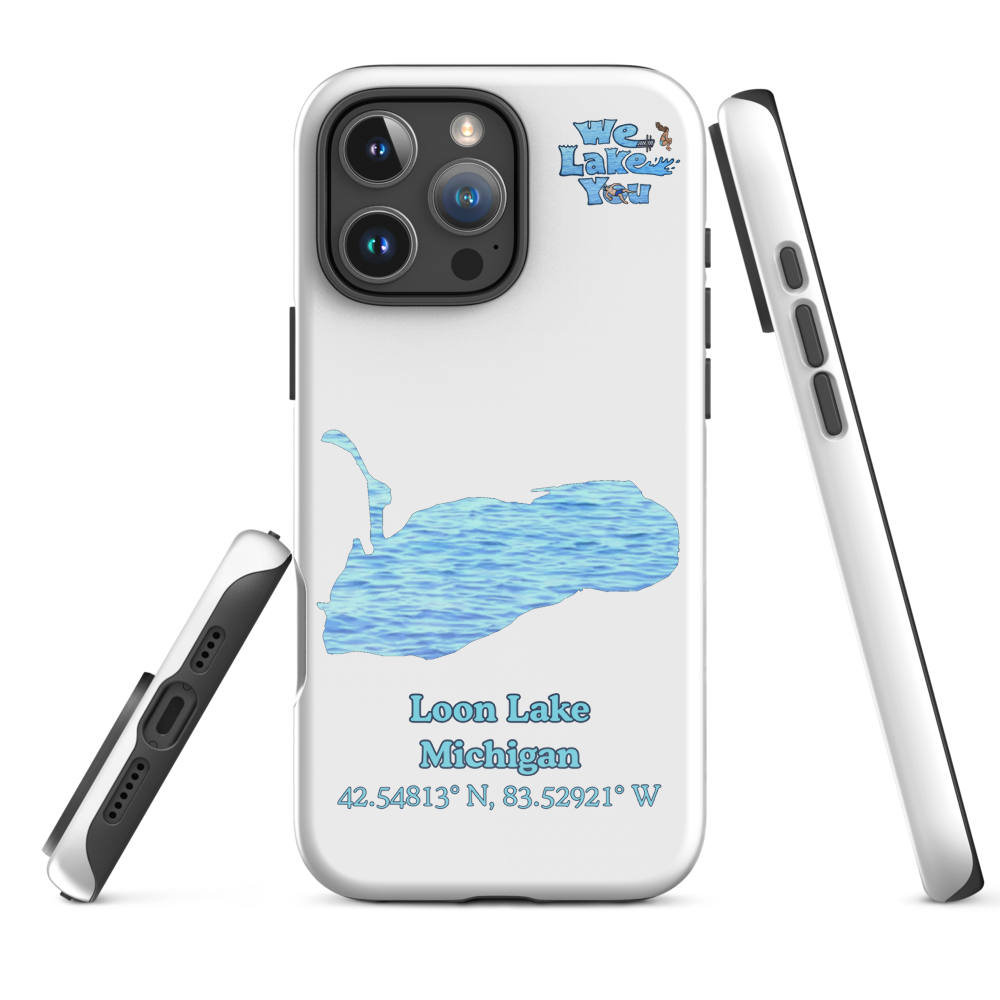 Tough Case for iPhone® 15 and 16 with Loon Lake