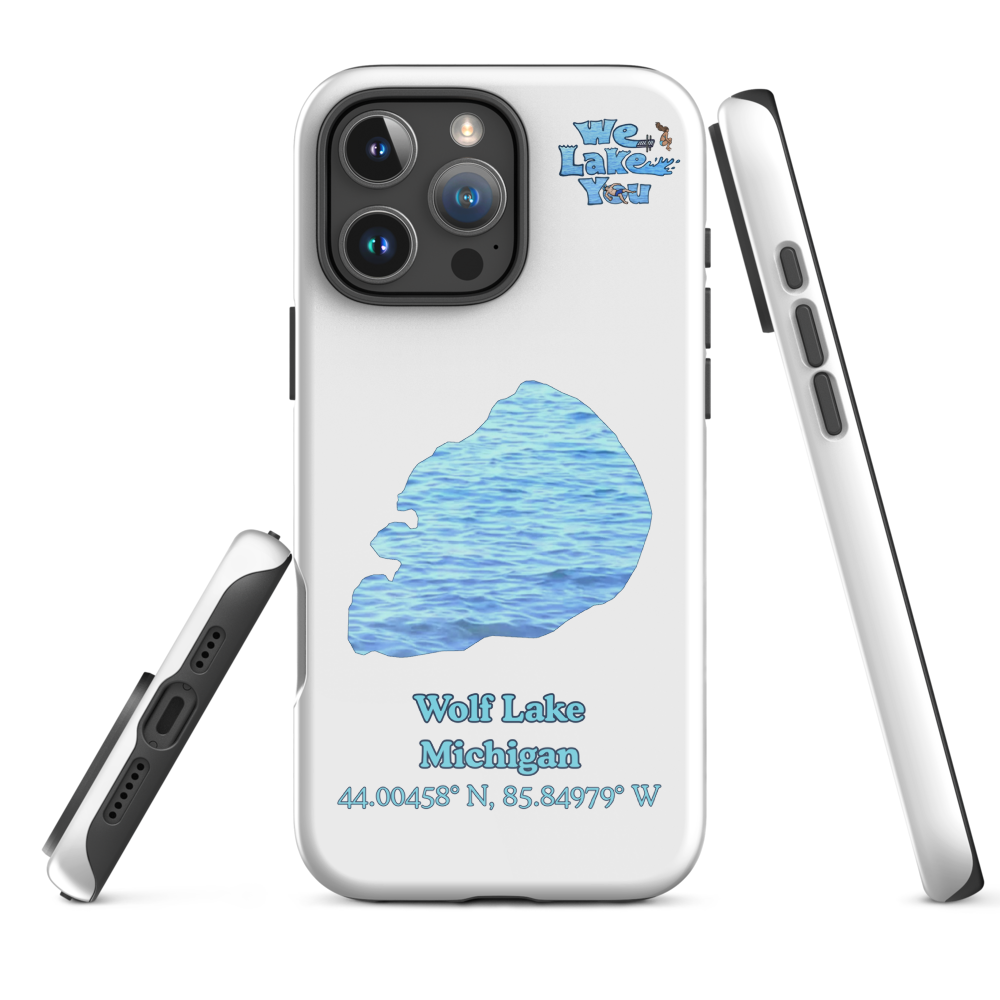 Tough Case for iPhone® 15 and 16 with Wolf Lake
