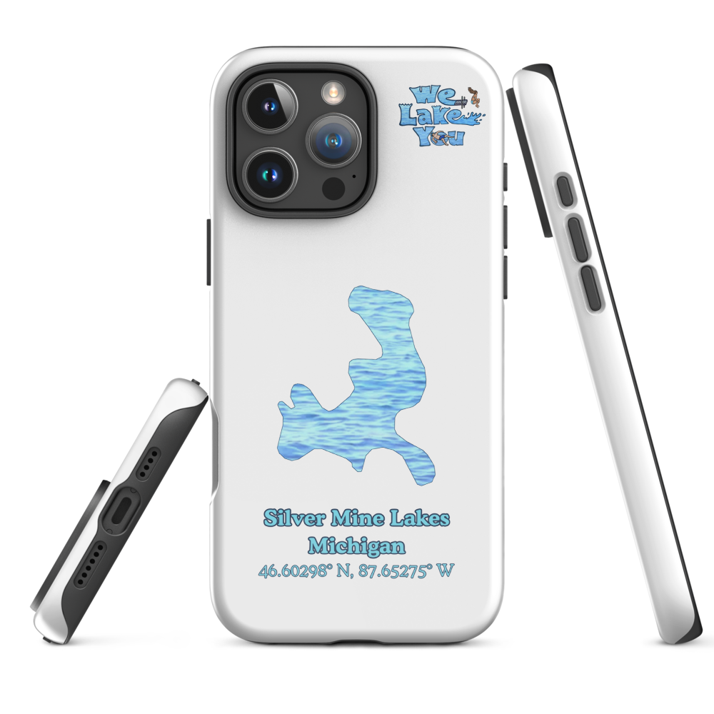 Tough Case for iPhone® 15 and 16 with Silver Mine Lakes