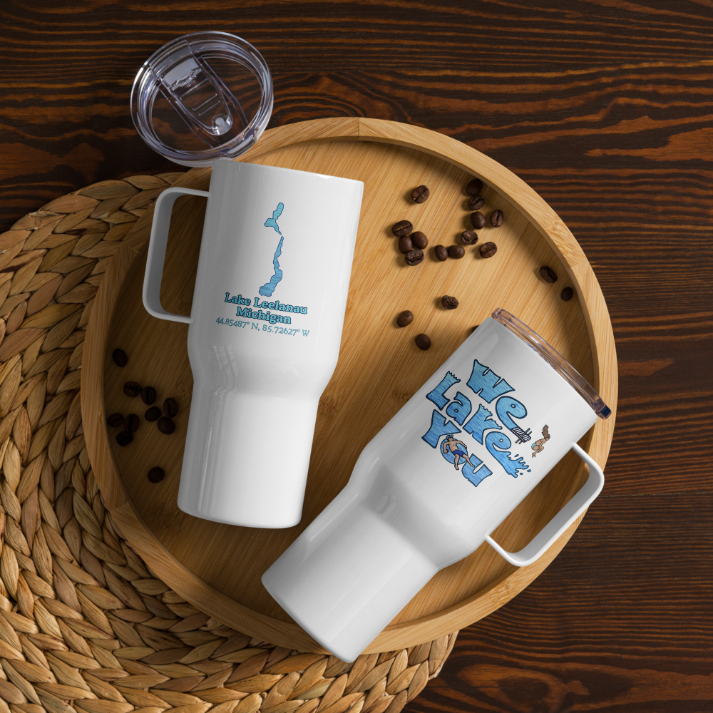 Lake Leelanau 25 oz Stainless Steel Travel Mug