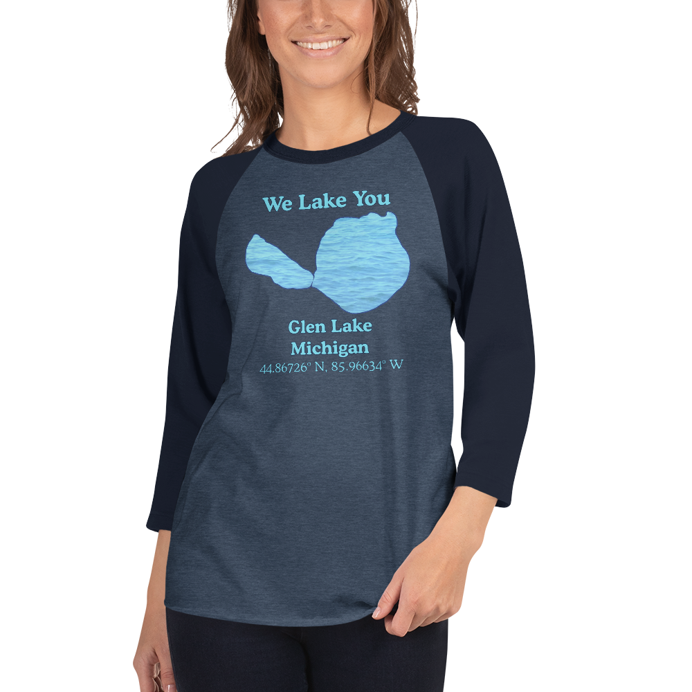 Glen Lake Raglan 3/4 Sleeve Unisex T-shirt