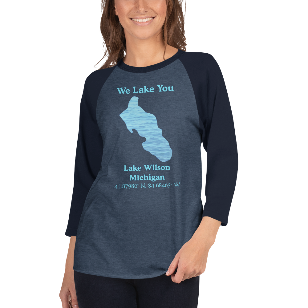 Lake Wilson Raglan 3/4 Sleeve Unisex T-shirt